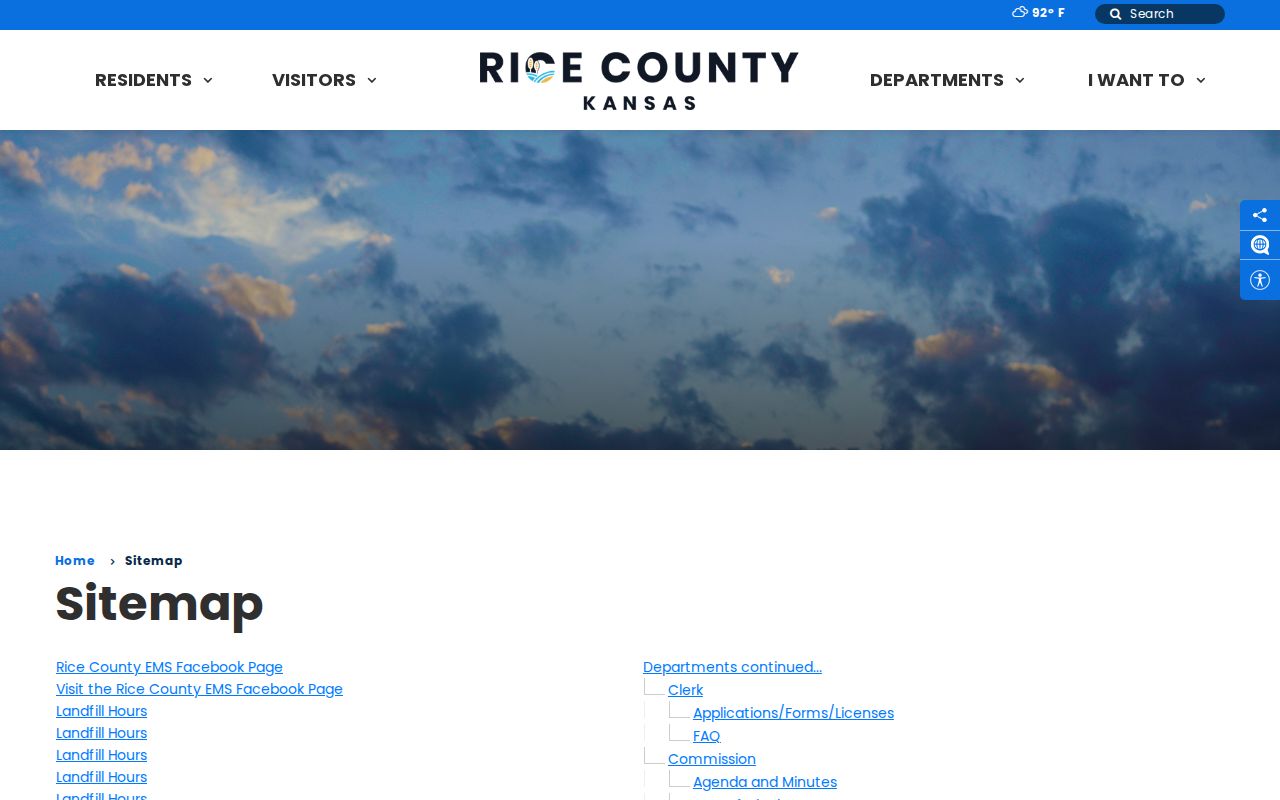 Rice County sitemap reviewed for a 72-hour jail release feed